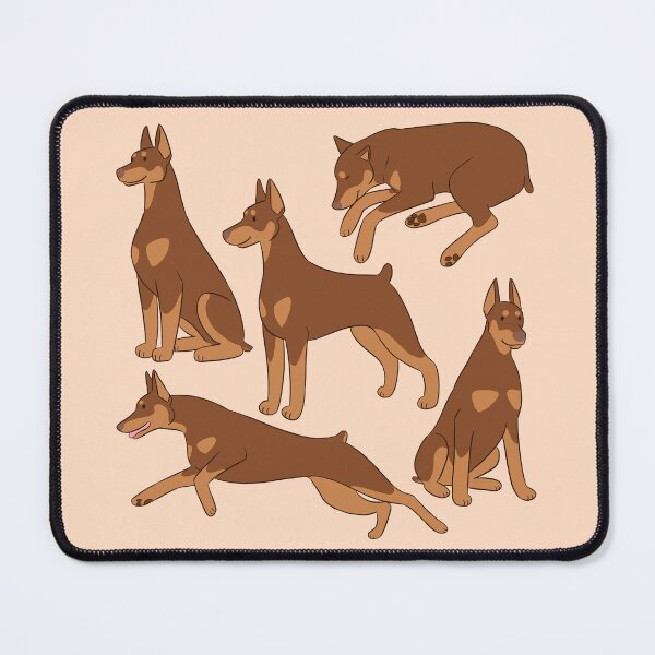Item preview, Cute red Doberman dog pattern designed and sold by Yaragold.