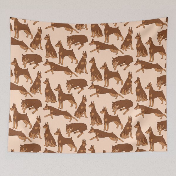 Item preview, Cute red Doberman dog pattern  designed and sold by Yaragold.