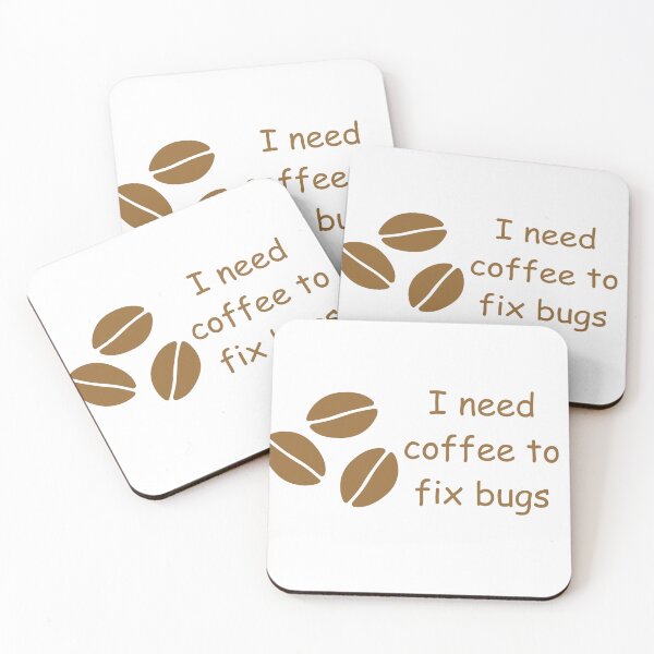 Item preview, I need coffee to fix bugs  designed and sold by Nerdy Vogue.