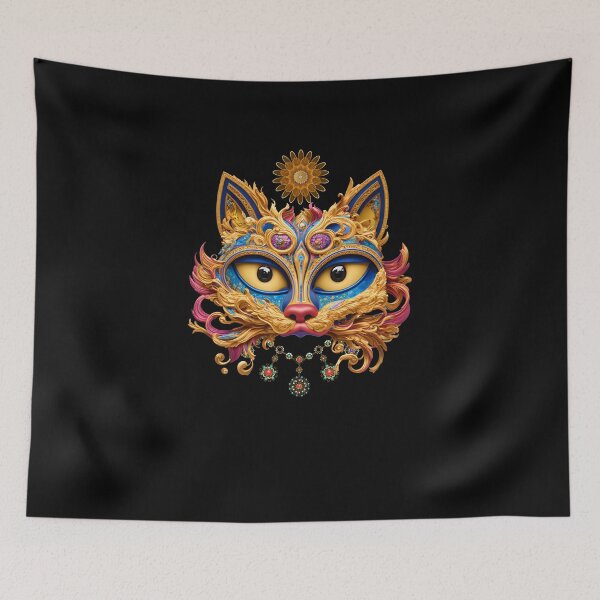 Item preview, Mystical masquerade cat in jewelry designed and sold by GorinART.