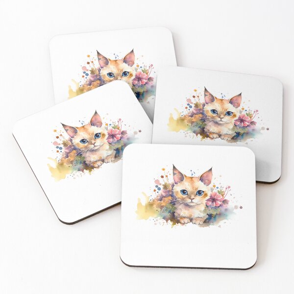 Item preview, Cute Kitten Watercolour designed and sold by PetSafari.