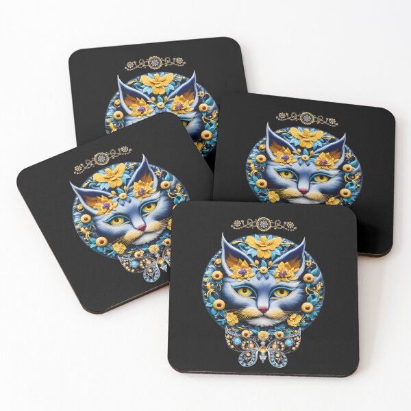 Item preview, Mystical masquerade cat in jewelry designed and sold by GorinART.