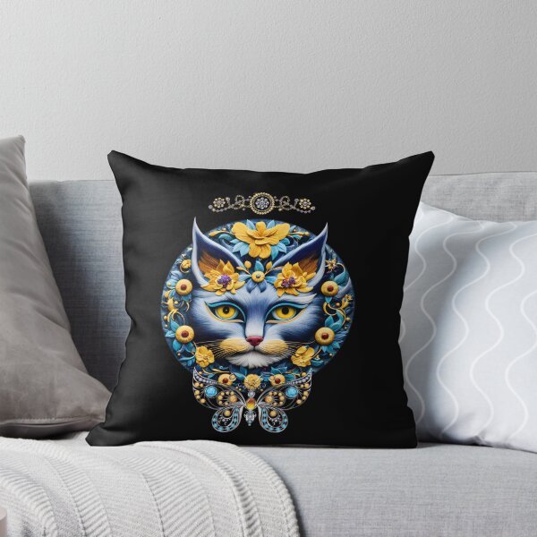 Item preview, Mystical masquerade cat in jewelry designed and sold by GorinART.