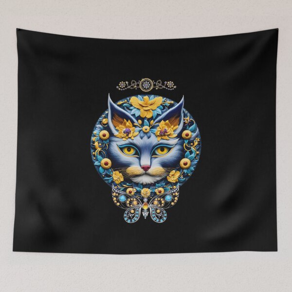 Item preview, Mystical masquerade cat in jewelry designed and sold by GorinART.