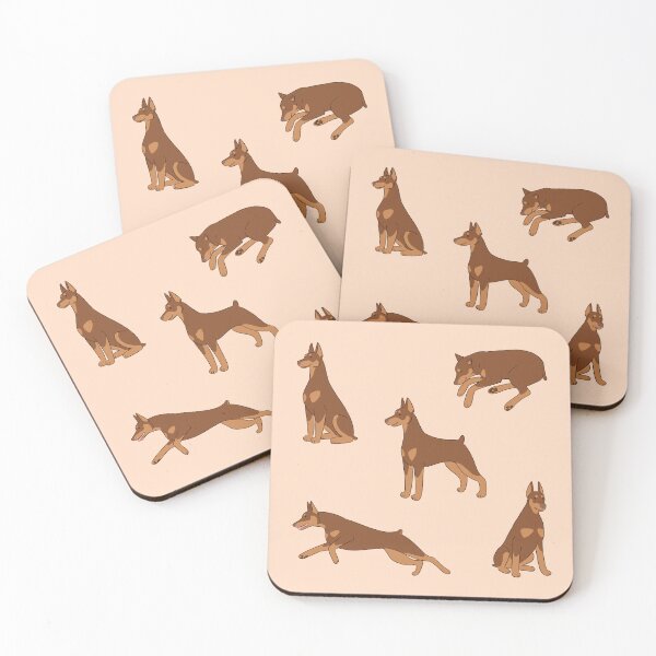 Item preview, Cute red Doberman dog pack designed and sold by Yaragold.