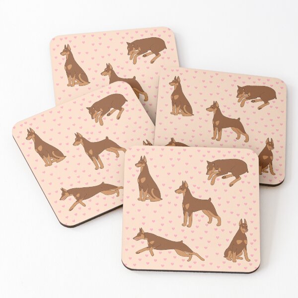 Item preview, Cute red Doberman dog pack designed and sold by Yaragold.