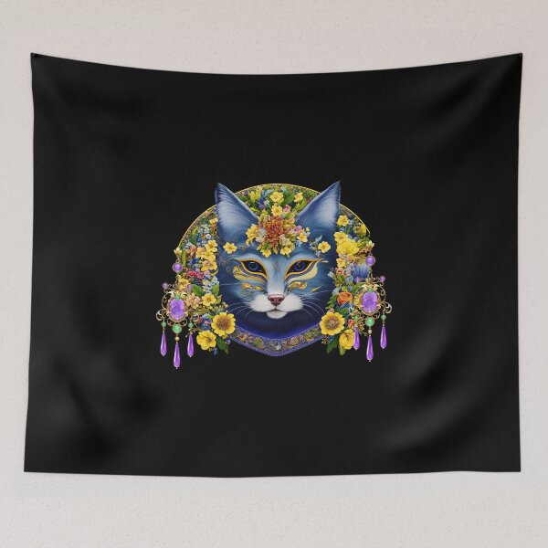 Item preview, Mystical masquerade cat in jewelry designed and sold by GorinART.