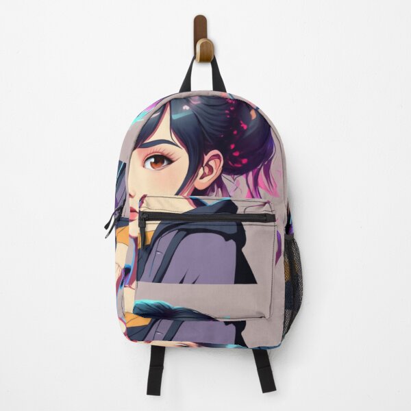 Item preview, "Floral Charm: Cuteness Blossoms with Anime Girl" Designs designed and sold by AyushAIImage01.