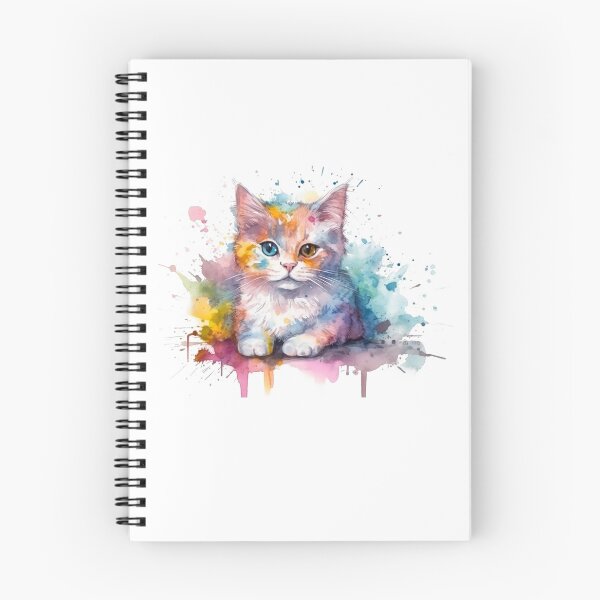 Item preview, Watercolor Cat Portrait designed and sold by PetSafari.