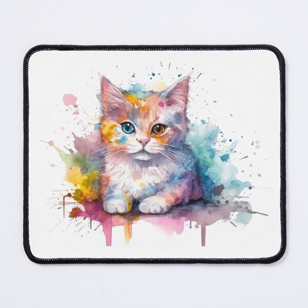 Item preview, Watercolor Cat Portrait designed and sold by PetSafari.