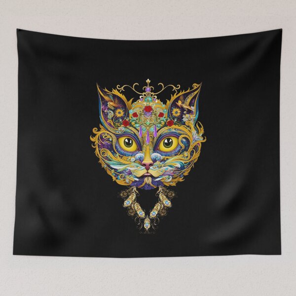 Item preview, Mystical masquerade cat in jewelry designed and sold by GorinART.