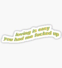 Liebevoll ist Easy-Rex Orange County Sticker