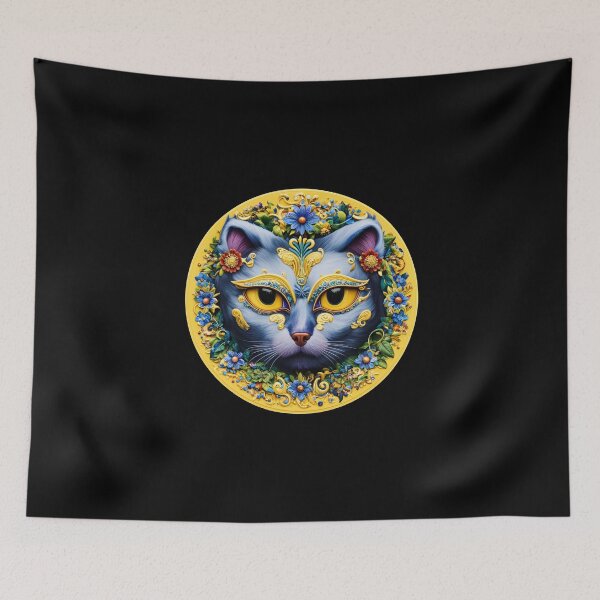 Item preview, Mystical masquerade cat in jewelry designed and sold by GorinART.