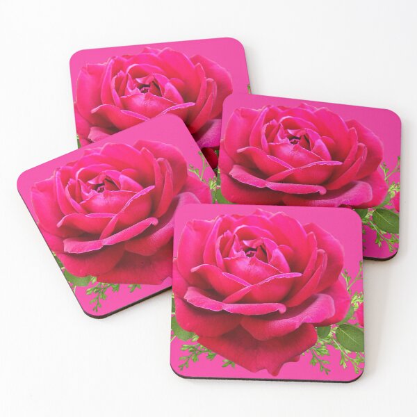 Item preview, Radiant Pink Rose Blossom Art Print designed and sold by Michelle Moss.