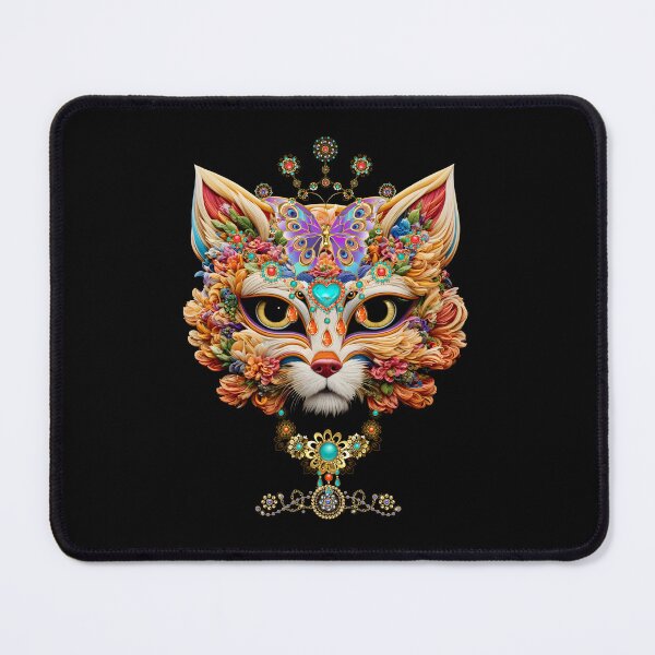 Item preview, Mystical masquerade cat in jewelry designed and sold by GorinART.