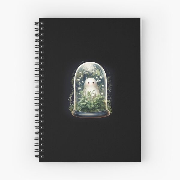 Item preview, Cute Ghost in a Glass Terrarium designed and sold by Pale-Porcelain.