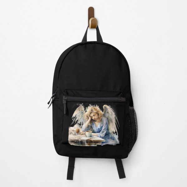 Item preview, Sleepy Angel Before Coffee Watercolor Style designed and sold by AnnaMDesign.