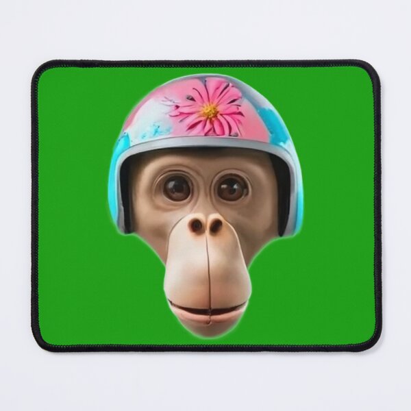 Item preview, Monkey with vintage helmet designed and sold by Ben-Design-Fr.