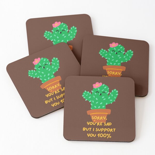 Item preview, Sorry you're sad, but I support you 100% (brown) designed and sold by mydoodlesateme.