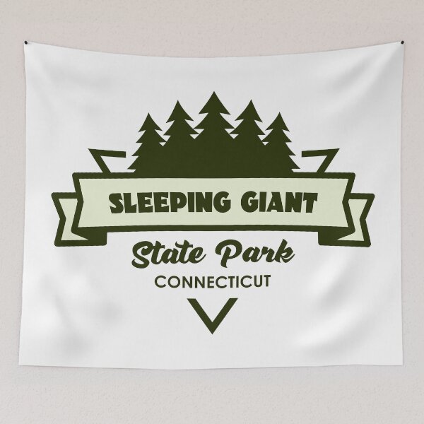 Item preview, Sleeping Giant State Park Connecticut Trees And Ribbon designed and sold by bivenart.
