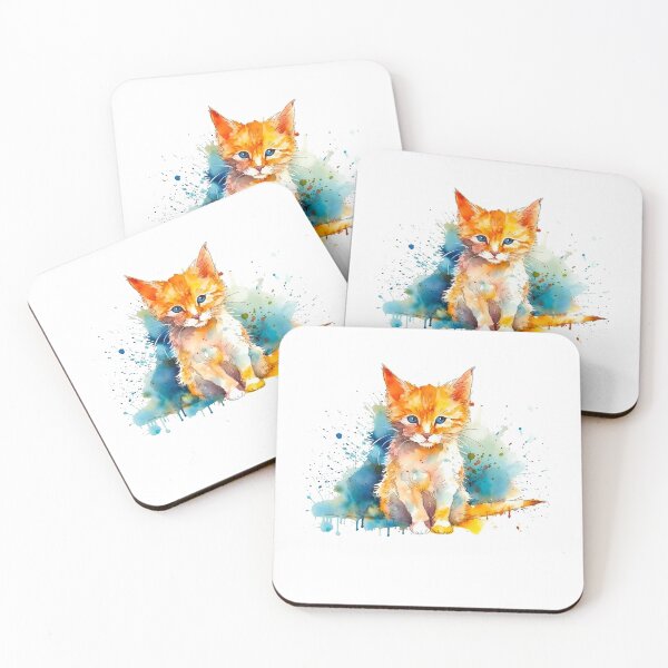 Item preview, Watercolor Cat Portrait designed and sold by PetSafari.