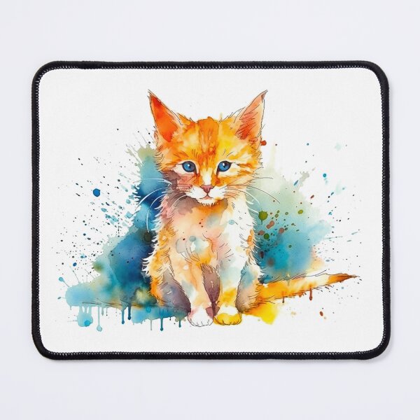 Item preview, Watercolor Cat Portrait designed and sold by PetSafari.