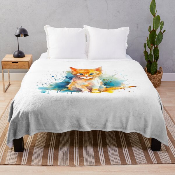 Item preview, Watercolor Cat Portrait designed and sold by PetSafari.