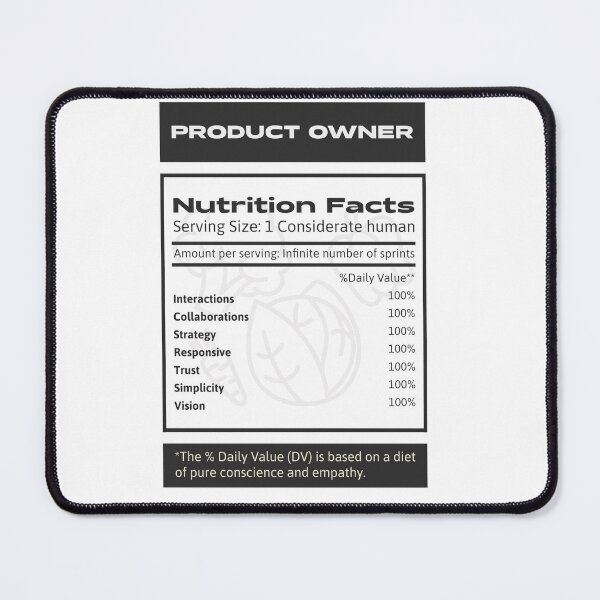 Item preview, Product Owner Nutrition Facts designed and sold by Salma Satya & Co.