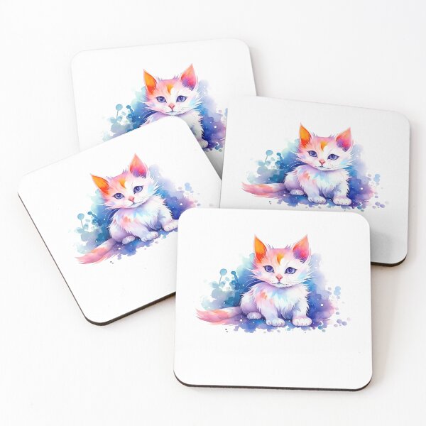 Item preview, Watercolor Cat Portrait designed and sold by PetSafari.