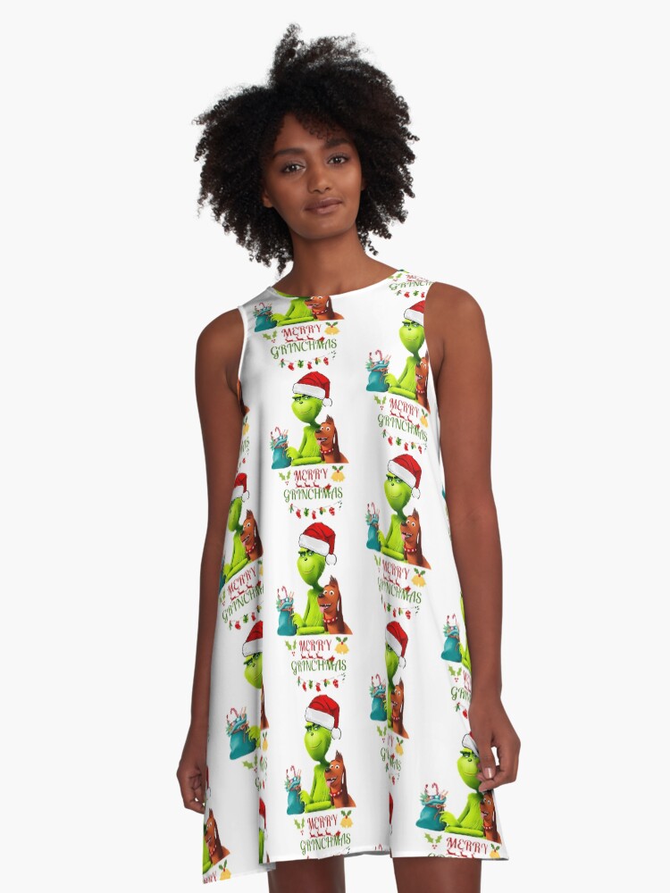 Grinch christmas outlet dress