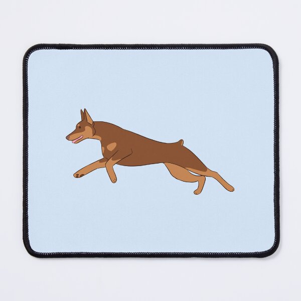 Item preview, Cute running doberman dog designed and sold by Yaragold.