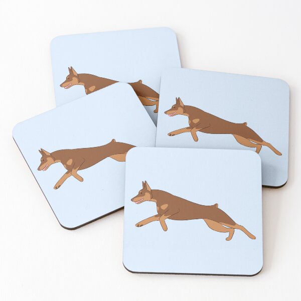 Item preview, Cute running doberman dog  designed and sold by Yaragold.