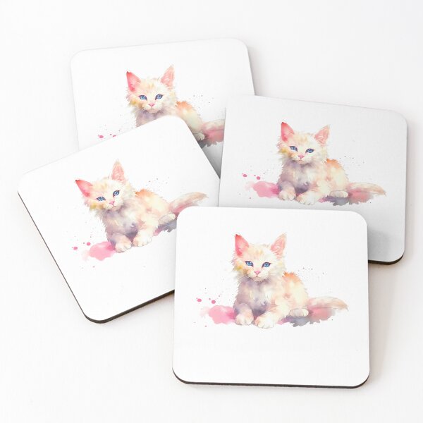 Item preview, Watercolour Cat Portrait designed and sold by PetSafari.