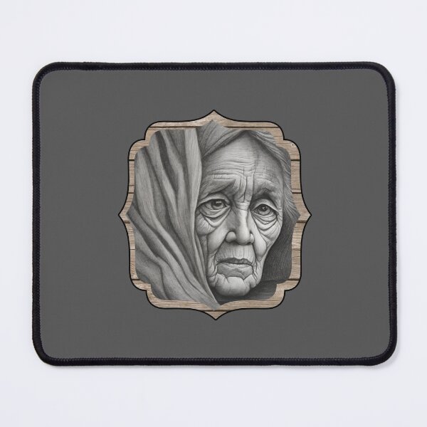 Item preview, Life's Chronicles: 'Wrinkled Wisdom' - Captivating Elderly Woman T-shirt Design! designed and sold by zax454.