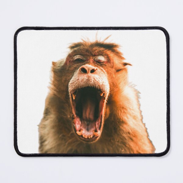 Item preview, Yawning little monkey designed and sold by SalogwynLifeArt.
