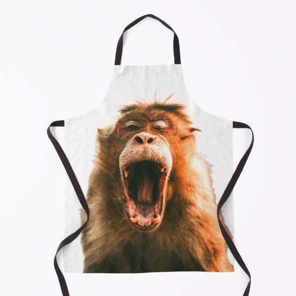 Item preview, Yawning little monkey designed and sold by SalogwynLifeArt.