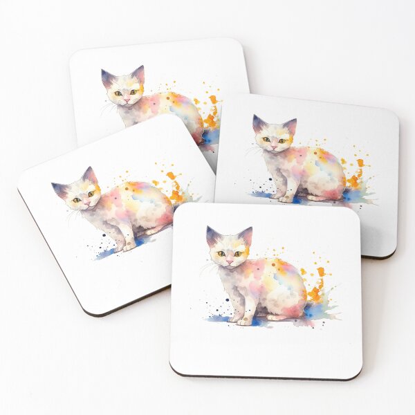 Item preview, Watercolor Cat Portrait designed and sold by PetSafari.