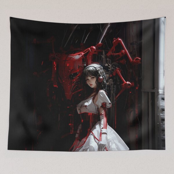 Item preview, red robot with the girl designed and sold by casonayansila.