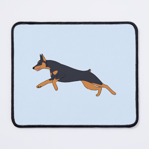 Item preview, Cute running doberman dog designed and sold by Yaragold.