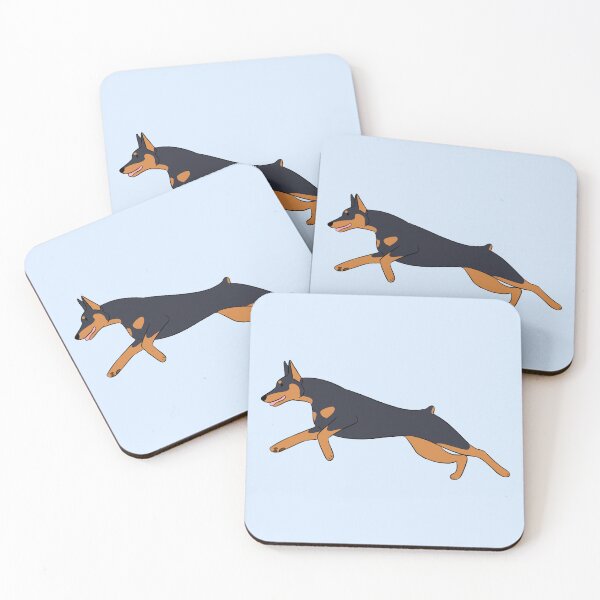 Item preview, Cute running doberman dog  designed and sold by Yaragold.