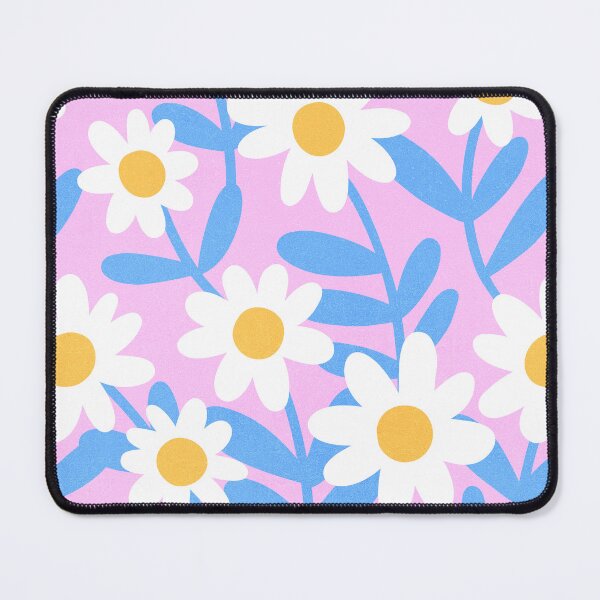Item preview, Daisies in Bloom 1. Cobalt Blue on Pink designed and sold by Dominiquevari.