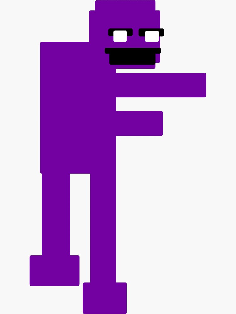 FNAF Purple Guy 8-bit by mattwilldo.