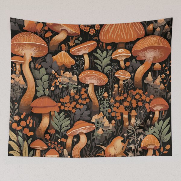 Item preview, Shrooming Serenity Mushrooms Art designed and sold by meggydesigns.