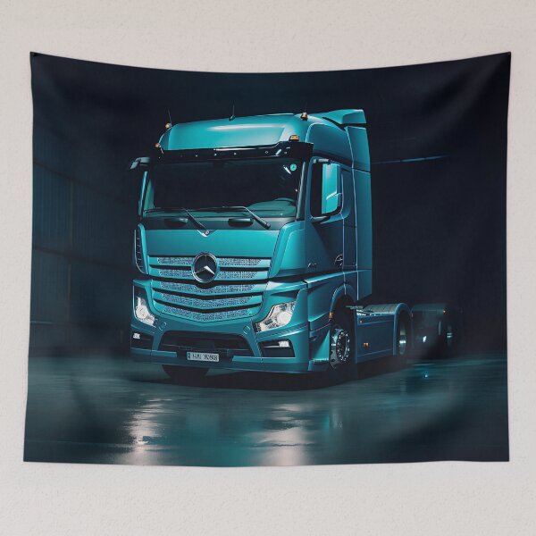 Item preview, Mercedes Truck in a Hangar designed and sold by Haldor-Hawke.