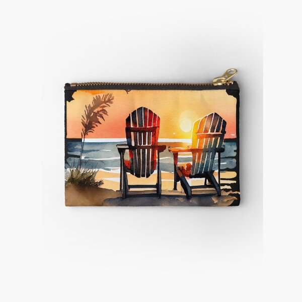 Artikelvorschau, Paarstühle am Strand-Sonnenuntergang-Aquarell-Sommerurlaub entworfen und verkauft von AME ⭐⭐⭐⭐⭐.
