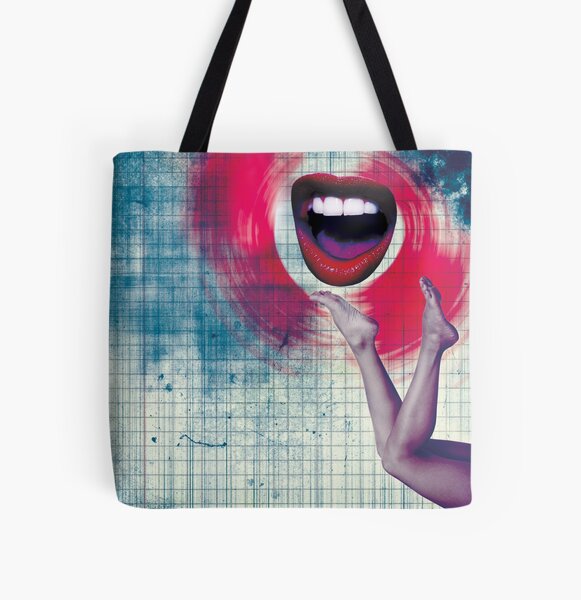 Color Chaos Collection -- Bla Bla Bla All Over Print Tote Bag