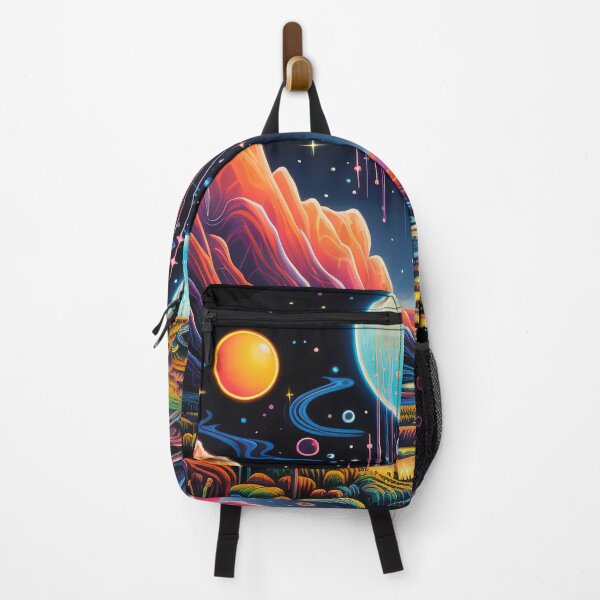 Item preview, Night Landscape Colorful Psychedelic Art designed and sold by Trippinink-.