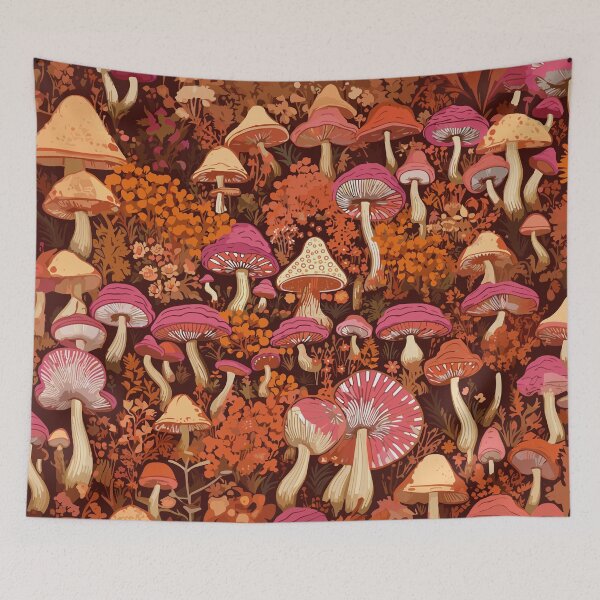 Item preview, Magical Shroomscape Mushrooms Art designed and sold by meggydesigns.