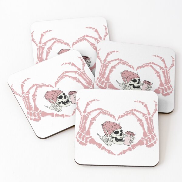 Item preview, Skeleton Loves Coffee designed and sold by PrintWizardArt.