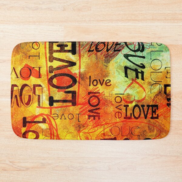 Item preview, Retro Orange Love Print designed and sold by Harman83.